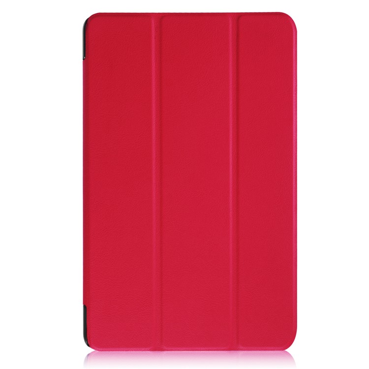 Tri-fold Stand Leather Tablet Shell for Huawei MediaPad T2 10.0 Pro - Red-5