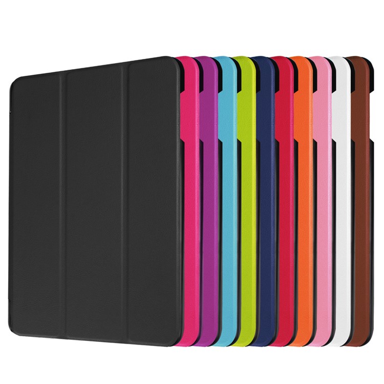 Tri-fold Stand Leather Tablet Shell for Huawei MediaPad T2 10.0 Pro - Red-9