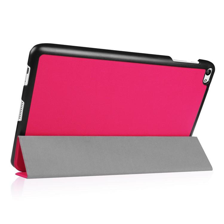 Tri-fold Stand PU Leather Flip Case for Huawei MediaPad T2 10.0 Pro - Rose-2