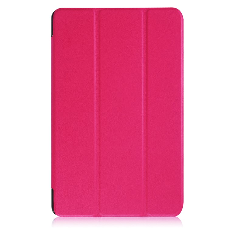 Tri-fold Stand PU Leather Flip Case for Huawei MediaPad T2 10.0 Pro - Rose-5