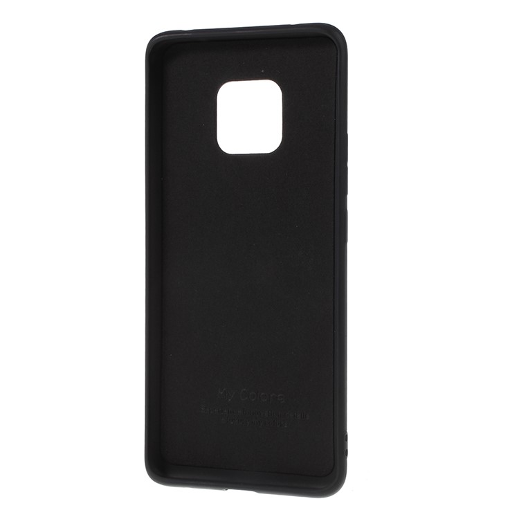 All-wrapped Liquid Silicone Kickstand Phone Case for Huawei Mate 20 - Black-6