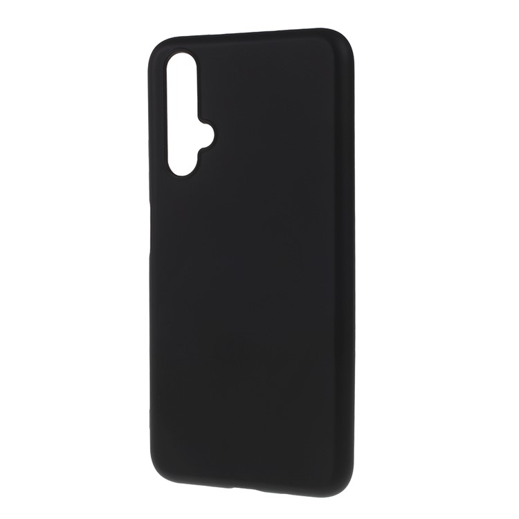 Invólucro De Telefone Macio De Silicone Líquido All-wrapped Para Honra De Huawei 20 - Preto-2