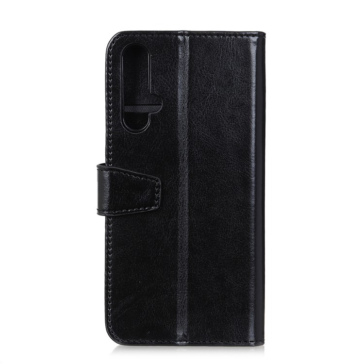 Crazy Horse Wallet Leather Stand Case for Huawei Honor 20 - Black-10