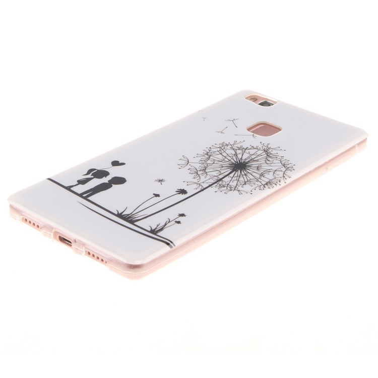 IMD TPU Back Protective Case for Huawei P9 Lite - Dandelion and Lover-3