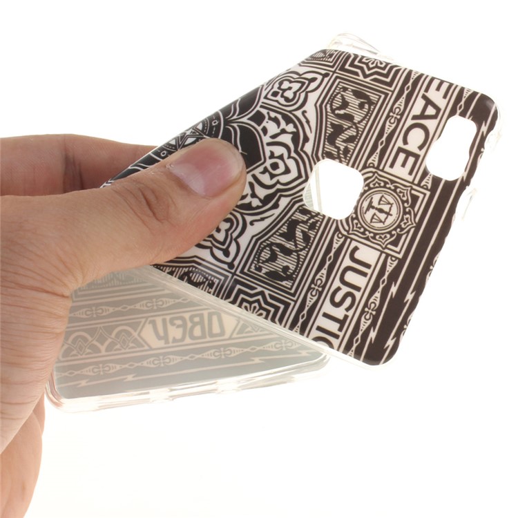 IMD TPU Soft Back Case for Huawei P9 Lite - Mandala Flower-6