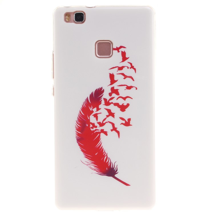 IMD TPU Back Protective Case for Huawei P9 Lite - Feather and Bird-1