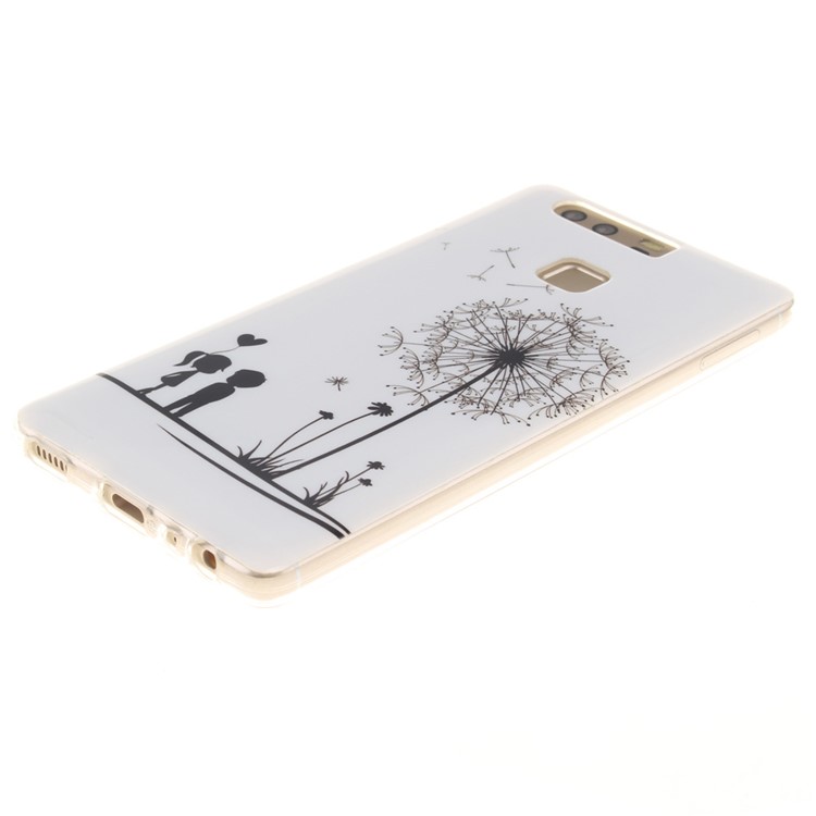 IMD TPU Back Phone Shell for Huawei P9 - Dandelion and Lover-3