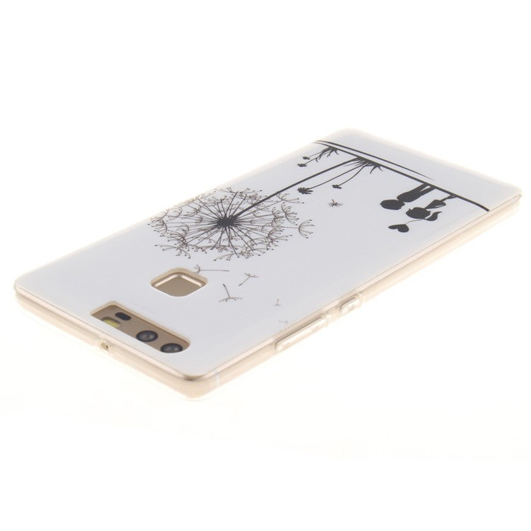 IMD TPU Back Phone Shell for Huawei P9 - Dandelion and Lover-4