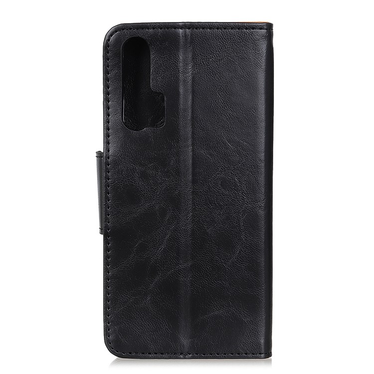 Crazy Horse Texture Leather Wallet Phone Stand Cover for Huawei Honor 20 Pro - Black-3