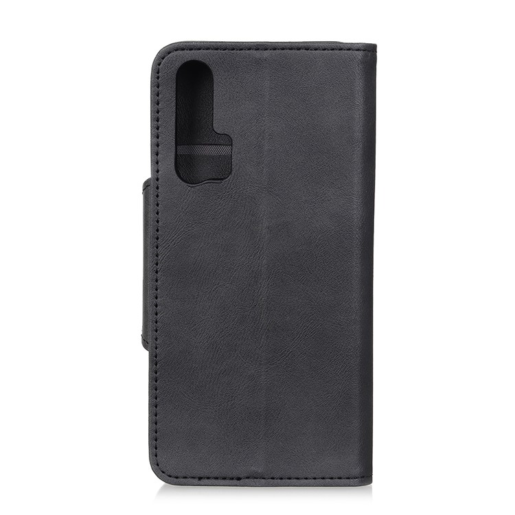 Wallet Leather Stand Phone Cover Case for Huawei Honor 20 Pro - Black-3