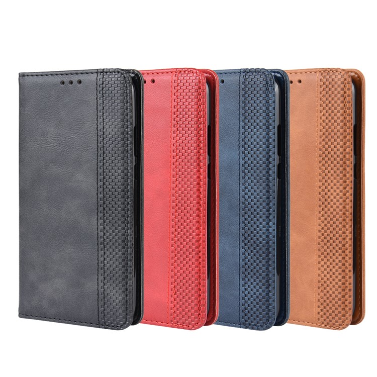 Auto-absorbed Vintage Leather Wallet Phone Shell for Huawei P20 lite (2019)/Nova 5i - Black-13