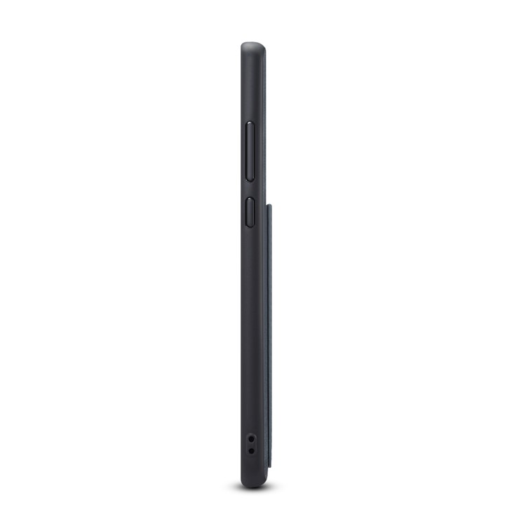 Card Slot PU Leather Coated TPU Phone Shell for Huawei P30 - Grey-5