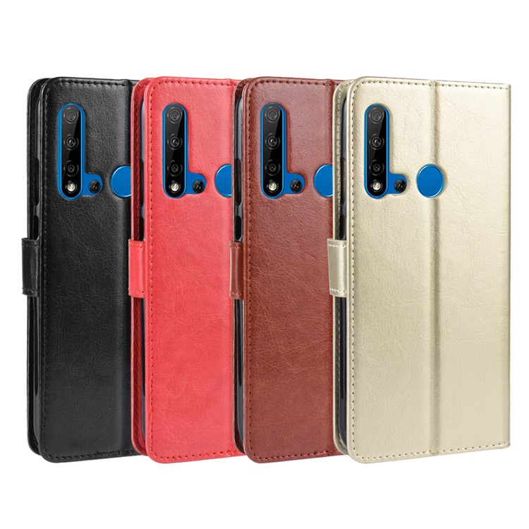 Crazy Horse Leather Wallet Case for Huawei P20 lite (2019) / Nova 5i - Black-10