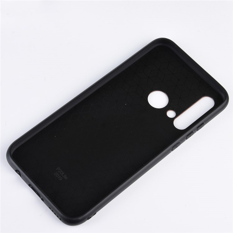 PU Leather Coated TPU + PC Back Phone Shell for Huawei P20 lite (2019) / Nova 5i - Dark Grey-4