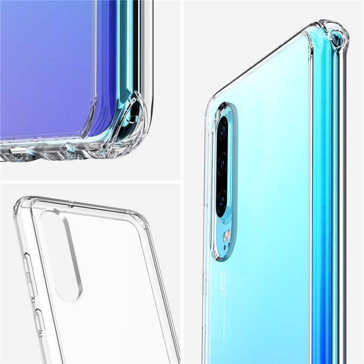 LEEU DESIGN Clear Shockproof Acrylic Phone Cover Case for Huawei P30-8