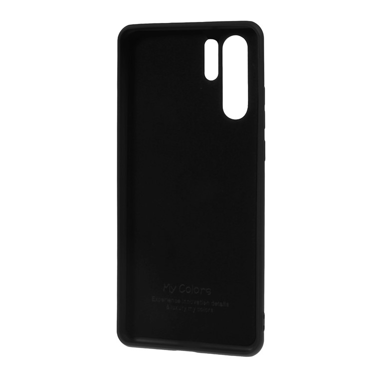 All-wrapped Silicone Kickstand Phone Shell for Huawei P30 Pro - Black-8