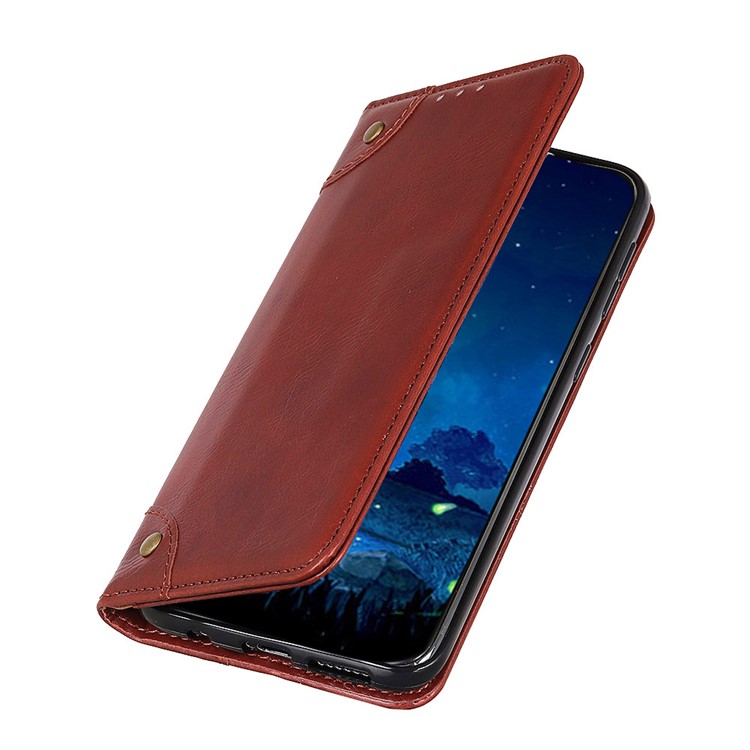 Crazy Horse Auto-absorbed Split Leather Wallet Phone Case for Huawei P20 lite (2019)/nova 5i - Brown-6