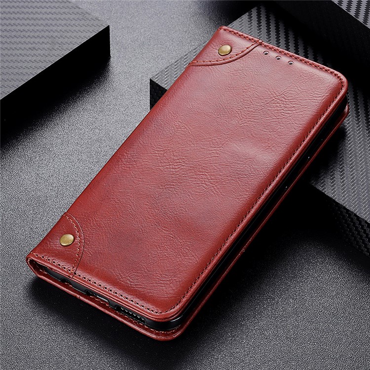 Crazy Horse Auto-absorbed Split Leather Wallet Phone Case for Huawei P20 lite (2019)/nova 5i - Brown-7