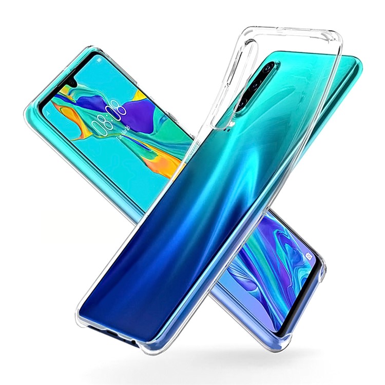 Clear Acrylic + TPU Hybrid Phone Protective Shell for Huawei P30-1