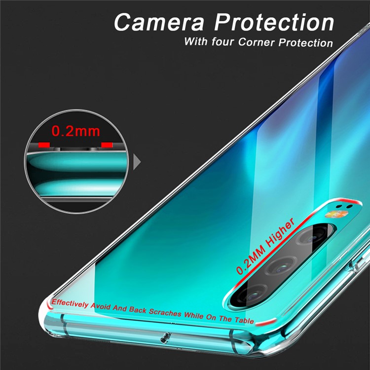 Clear Acrylic + TPU Hybrid Phone Protective Shell for Huawei P30-5