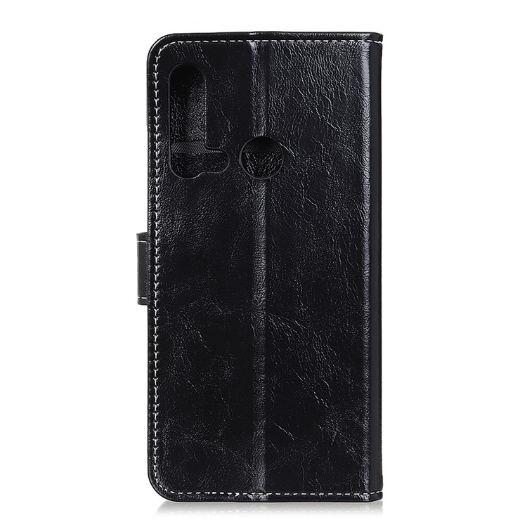 Crazy Horse Vintage Leather Wallet Cell Phone Case for Huawei P20 lite (2019)/nova 5i - Black-10