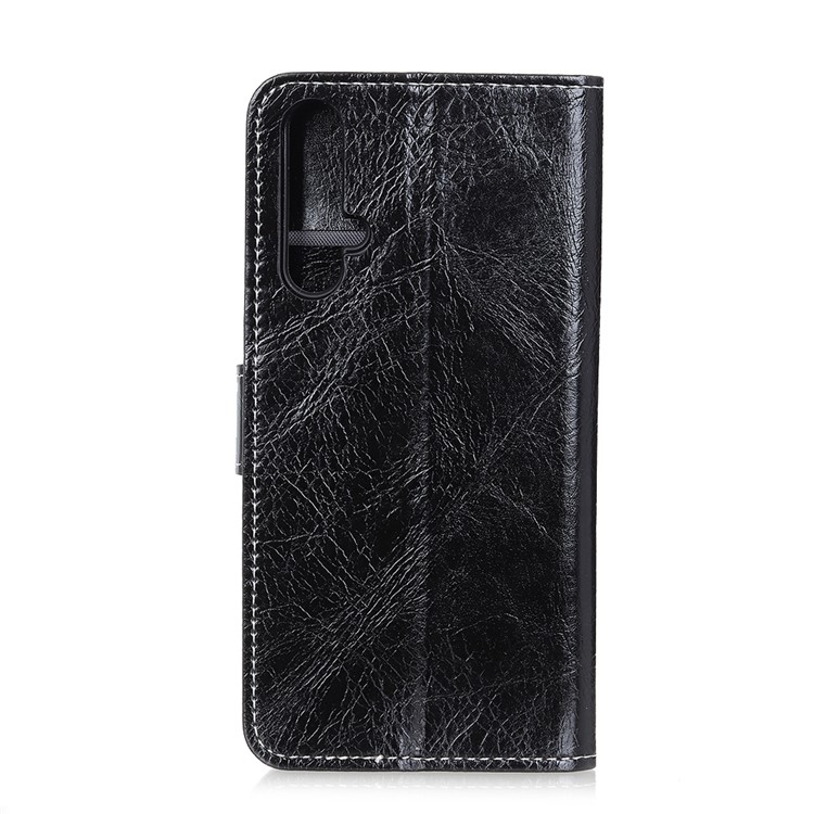 Crazy Horse Texture Vintage Leather Wallet Phone Shell for Huawei nova 5 / nova 5 Pro - Black-3