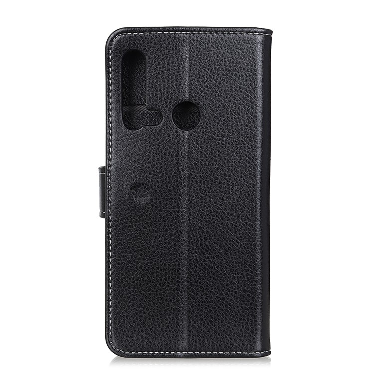 Litchi Grain Wallet Stand Leather Phone Cover for Huawei P20 lite (2019) / nova 5i - Black-3