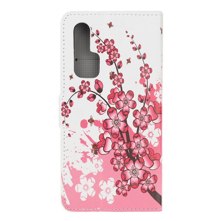 Pattern Printing Flip Leather Wallet Stand Case for Huawei Honor 20 Pro - Plum Blossom-3