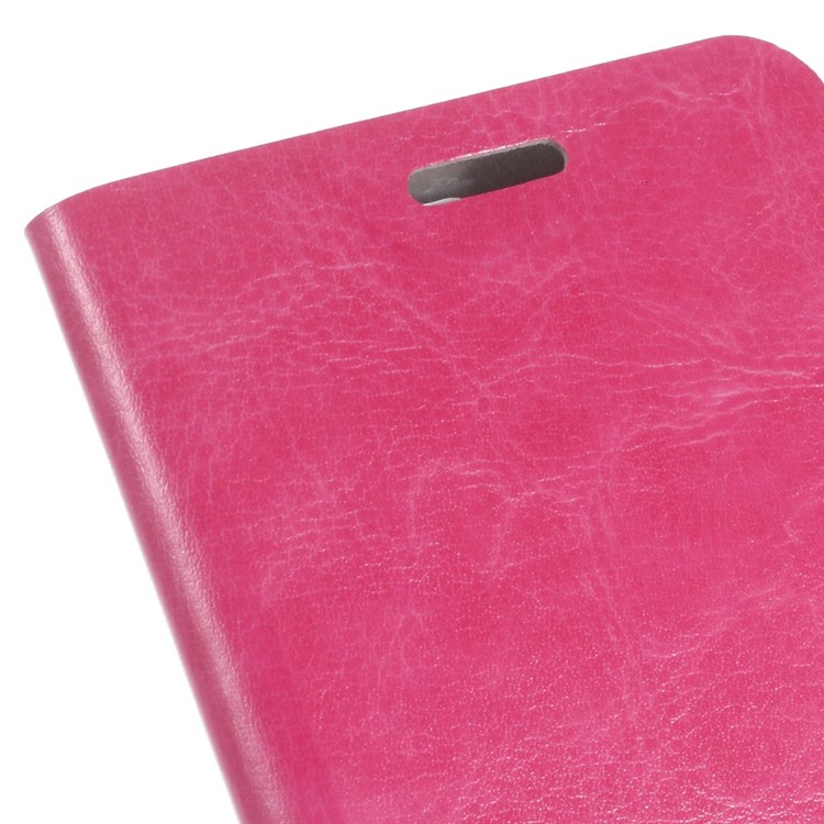 Crazy Horse PU Leather Protective Shell for Huawei Y5II / Y5II - Rose-3