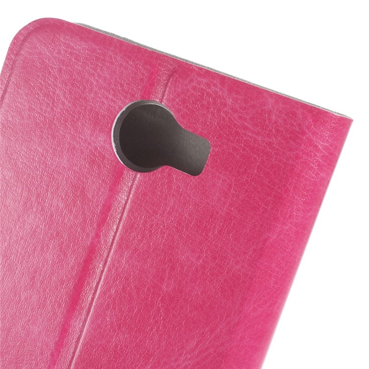 Crazy Horse PU Leather Protective Shell for Huawei Y5II / Y5II - Rose-4