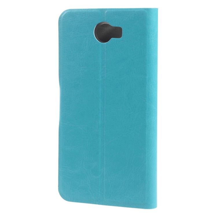 Crazy Horse Leather Phone Case for Huawei Y5II / Y5II - Blue-2