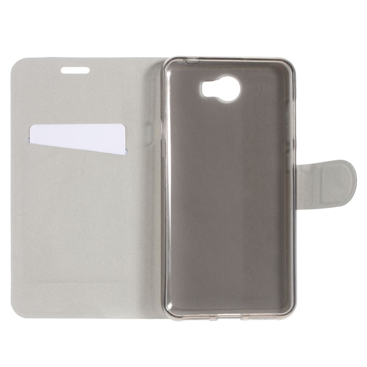 Crazy Horse PU Leather Phone Cover for Huawei Y5II / Y5II - Brown-7