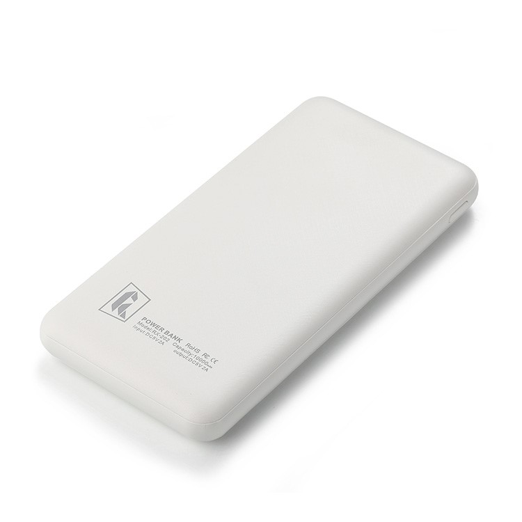 RXR-201 10000mAh Power Bank Portable Charger with Dual USB Outputs for Apple Samsung Huawei Etc - White-3