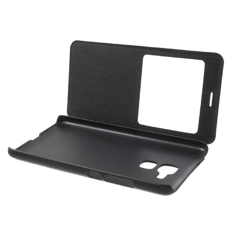 Window View Slim Leather Case for Huawei Honor 5c / GT3 - Black-8