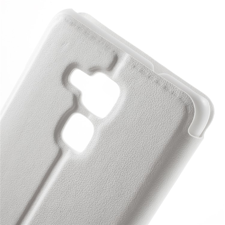 Window View Slim Leather Cover for Huawei Honor 5c / GT3 - White-5