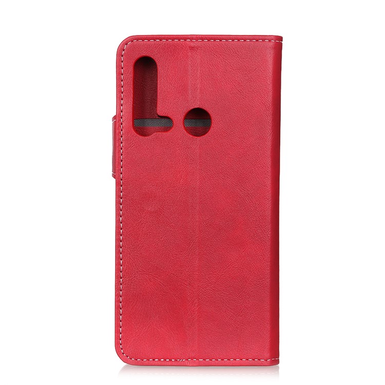 For Huawei P20 lite (2019), S Shape Wallet Leather Protection Phone Cover - Red-10