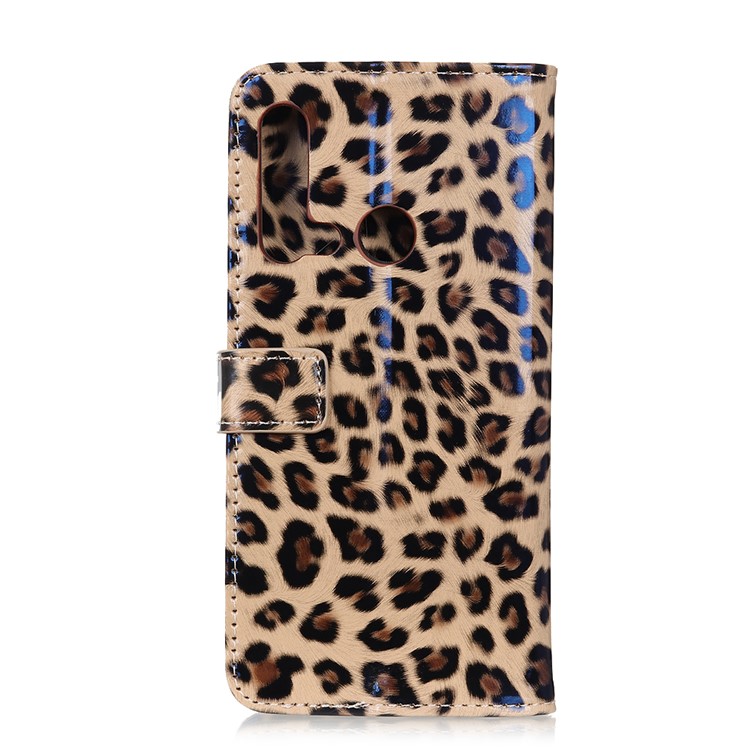 Leopard Pattern Wallet Stand Leather Protective Phone Case for Huawei P20 lite (2019) - Brown-7