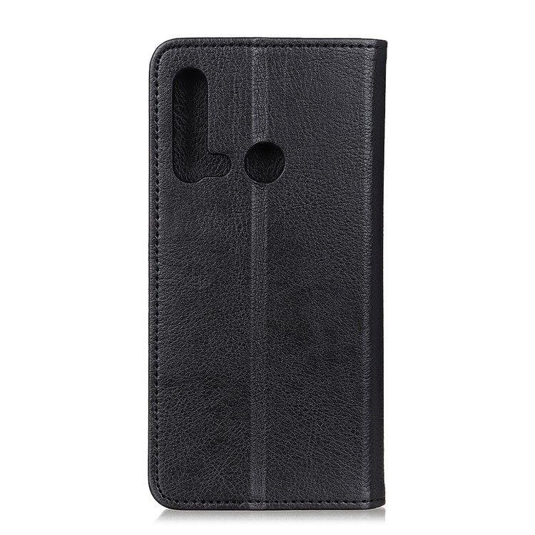 Auto-absorbed Split Leather Phone Shell for Huawei P20 lite (2019) - Black-7