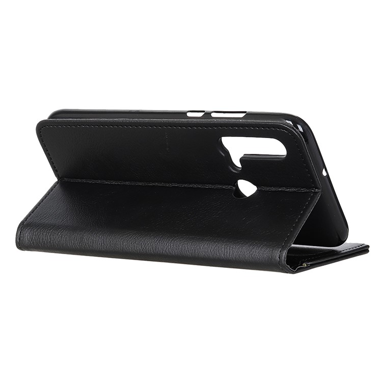 Auto-absorbed Split Leather Phone Shell for Huawei P20 lite (2019) - Black-8