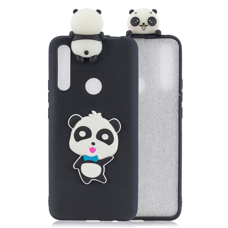 3D Animal Printing TPU Back Case for Huawei P Smart Z - Panda Say Hello-1
