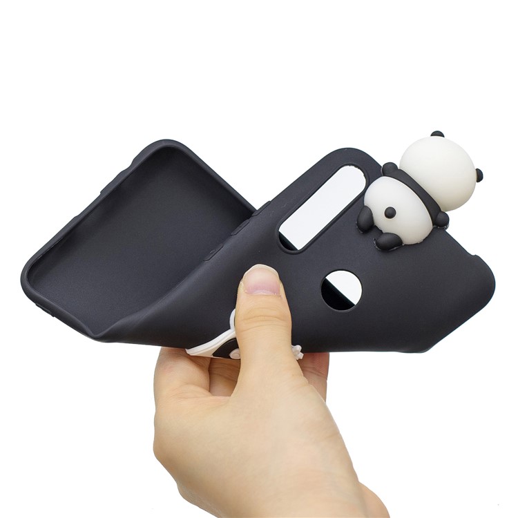 3D Animal Printing TPU Back Case for Huawei P Smart Z - Panda Say Hello-6