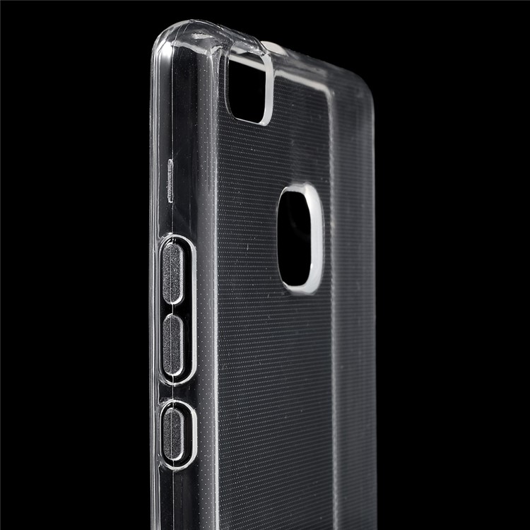 Slim Glossy TPU Case Cover for Huawei P9 Lite - Transparent-7
