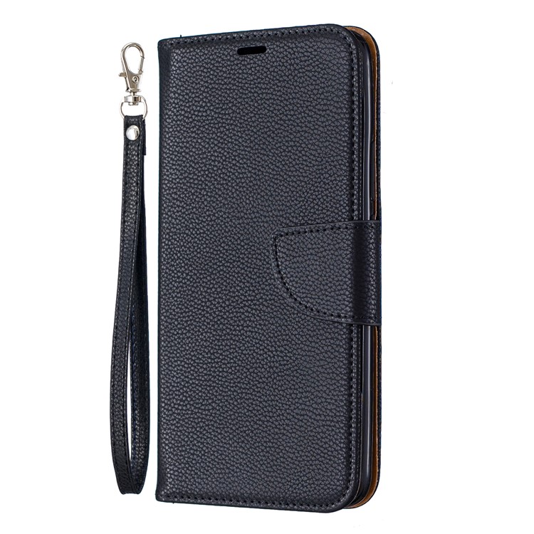 Litchi Texture Leather Wallet Stand Case for Huawei P Smart Z - Black-2