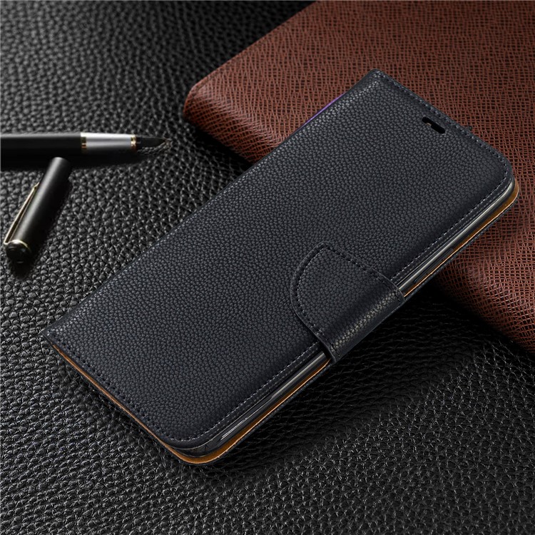 Litchi Texture Leather Wallet Stand Case for Huawei P Smart Z - Black-7