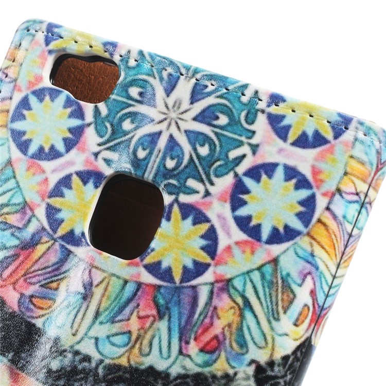 Leather Stand Card Slot Case for Huawei P9 Lite/G9 Lite - Tribal Dreamcatcher-3