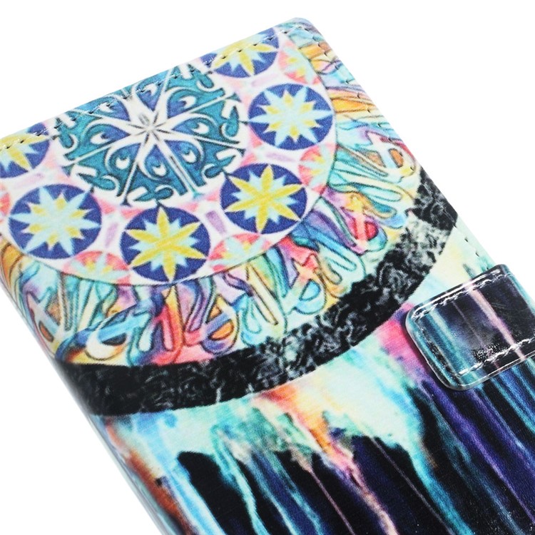 Leather Stand Card Slot Case for Huawei P9 Lite/G9 Lite - Tribal Dreamcatcher-4