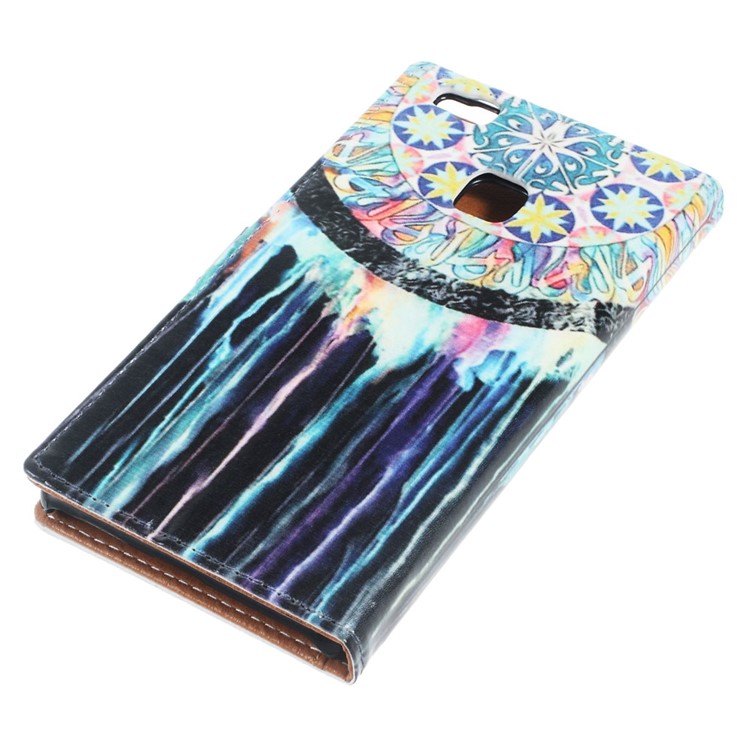 Leather Stand Card Slot Case for Huawei P9 Lite/G9 Lite - Tribal Dreamcatcher-5