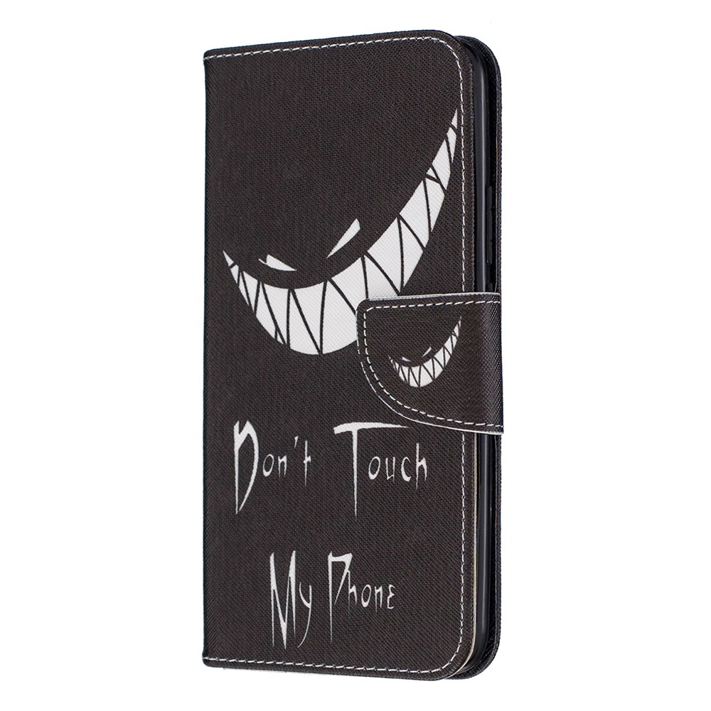 Pattern Printing PU Leather Flip Stand Cell Phone Shell for Huawei P Smart Z - Do not Touch My Phone-2