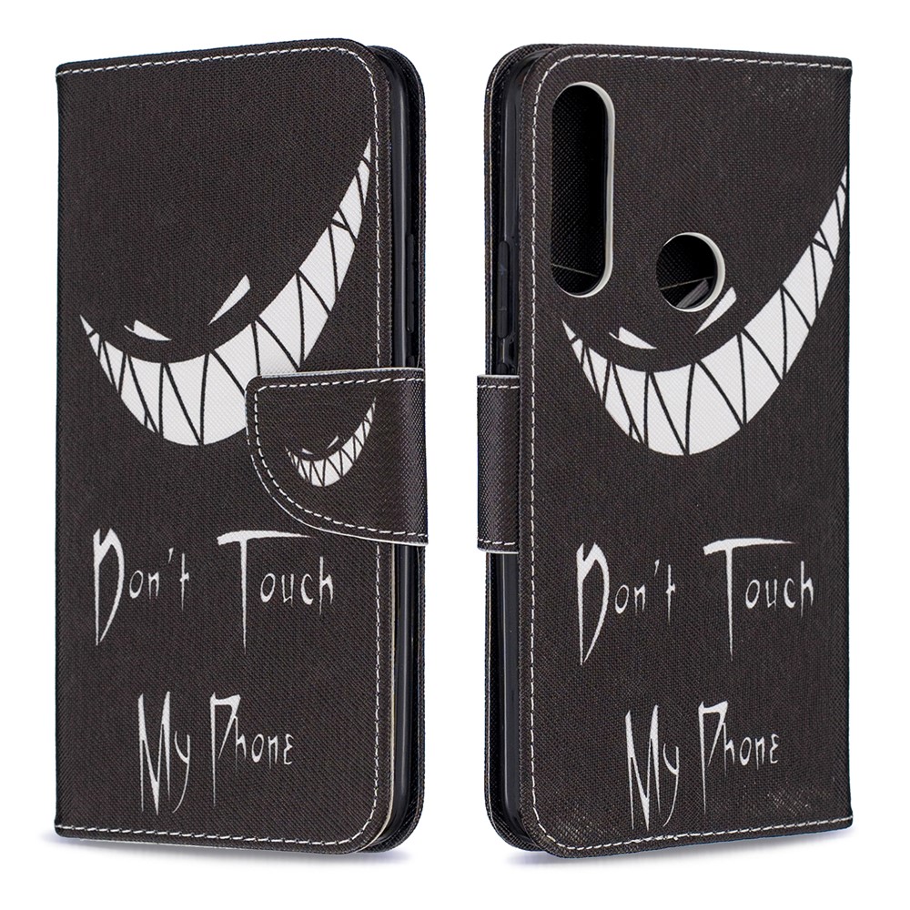 Pattern Printing PU Leather Flip Stand Cell Phone Shell for Huawei P Smart Z - Do not Touch My Phone-4