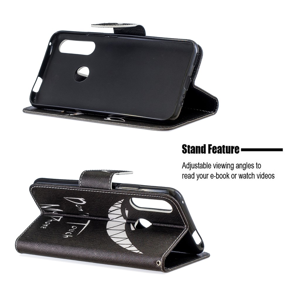 Pattern Printing PU Leather Flip Stand Cell Phone Shell for Huawei P Smart Z - Do not Touch My Phone-5